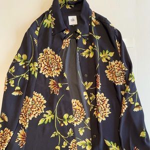 Cabi floral blue blouse
